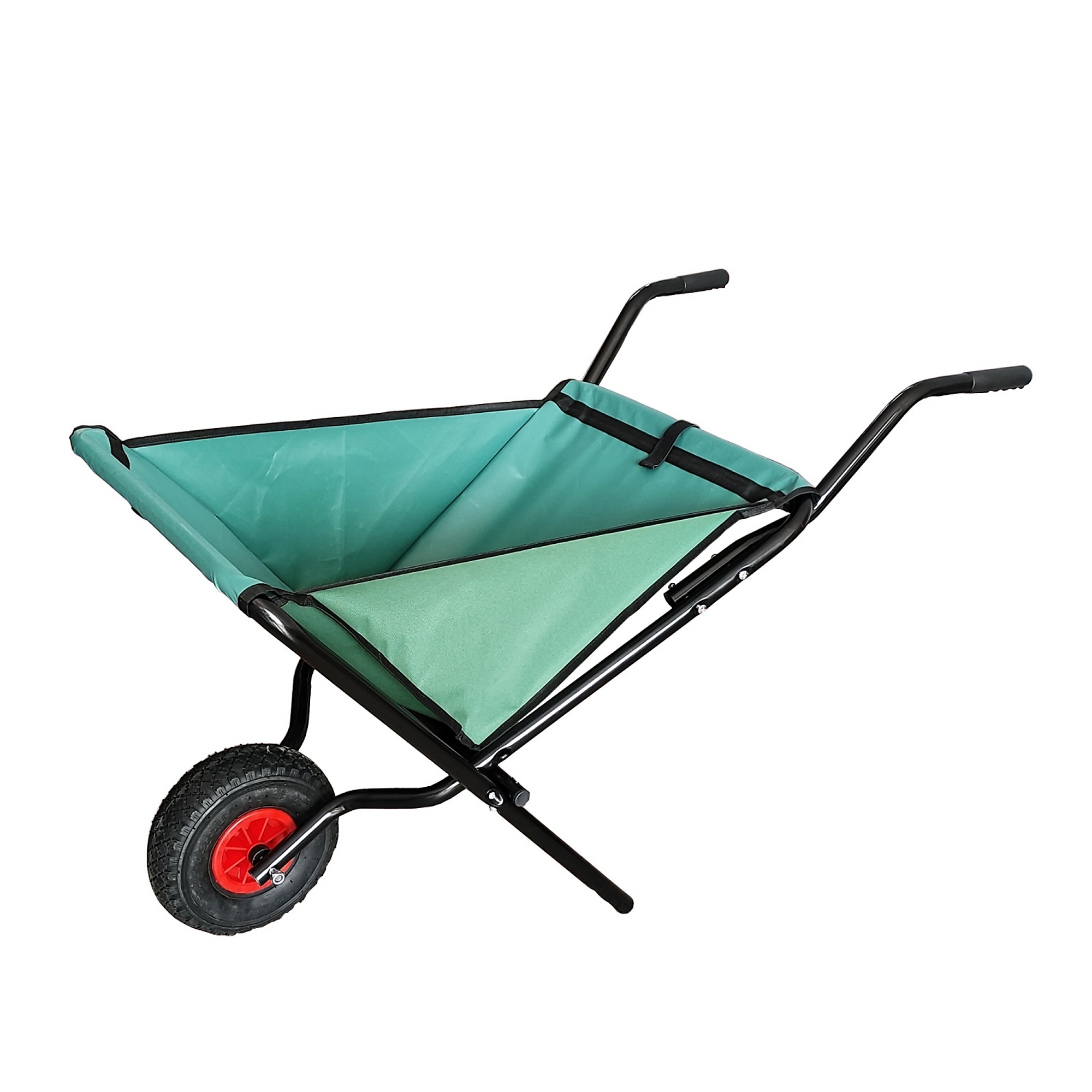 BlackTeck Folding Unicycle — 176-Lb. Capacity, 10in. Pneumatic Tire, Anti-Skid Tread, Green, Model# N2-204596